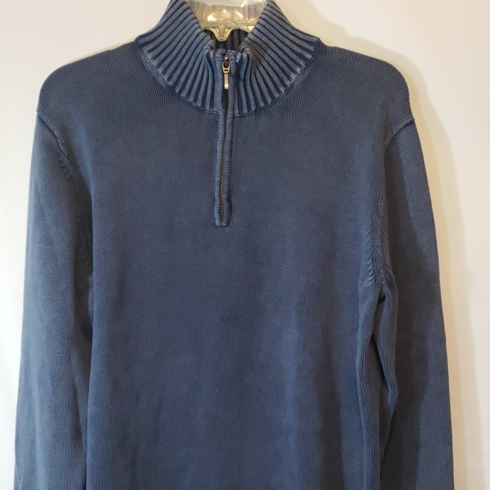 GOODTHREADS long sleeve quarterzip pullover SZ L